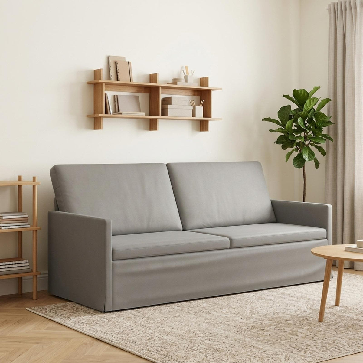vidaXL 3 Seater Sofa Light Grey 190 x 81 x 82 cm Velvet