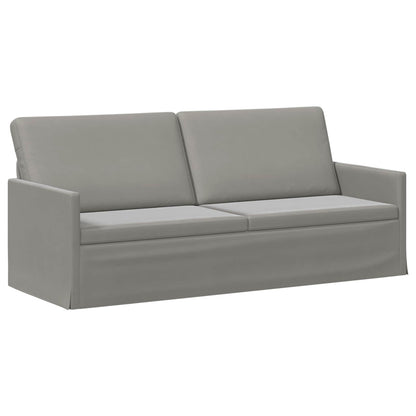 vidaXL 3 Seater Sofa Light Grey 190 x 81 x 82 cm Velvet