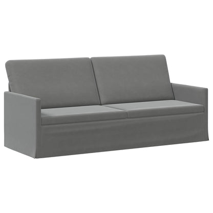 vidaXL 3 Seater Sofa Dark Grey 190 x 81 x 82 cm Velvet