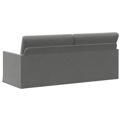 vidaXL 3 Seater Sofa Dark Grey 190 x 81 x 82 cm Velvet
