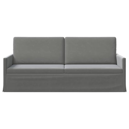 vidaXL 3 Seater Sofa Dark Grey 190 x 81 x 82 cm Velvet