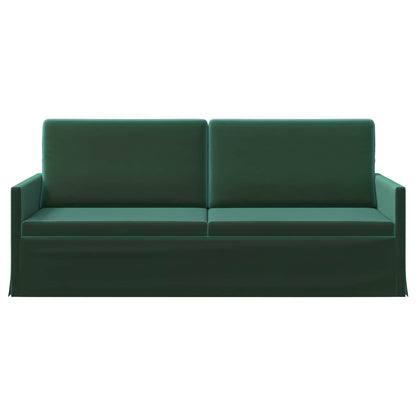 vidaXL 3 Seater Sofa Dark Green 190 x 81 x 82 cm Velvet