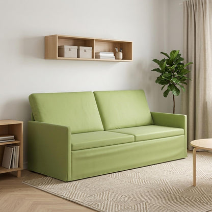 vidaXL 3 Seater Sofa Light Green 190 x 81 x 82 cm Velvet