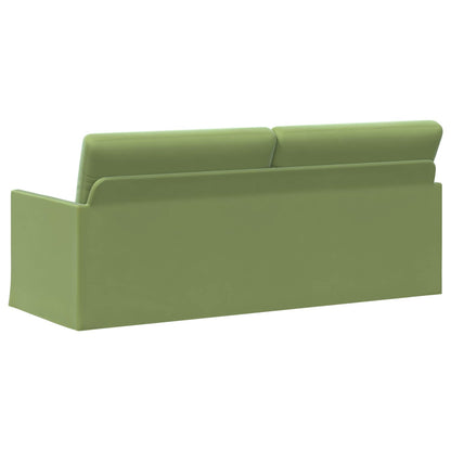 vidaXL 3 Seater Sofa Light Green 190 x 81 x 82 cm Velvet