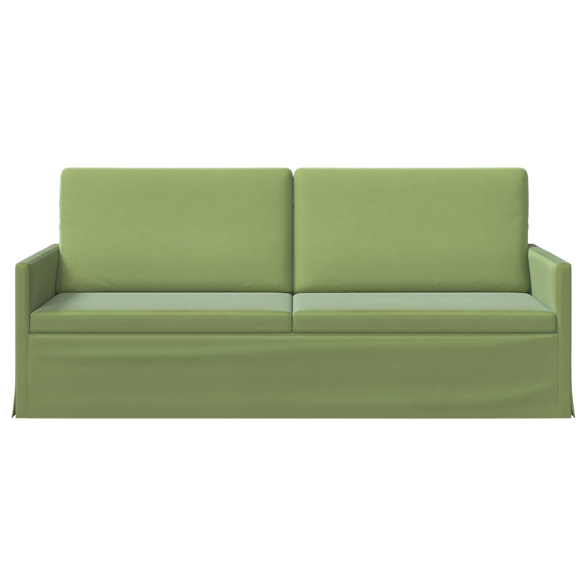 vidaXL 3 Seater Sofa Light Green 190 x 81 x 82 cm Velvet