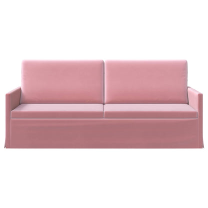 vidaXL 3 Seater Sofa Pink 190 x 81 x 82 cm Velvet