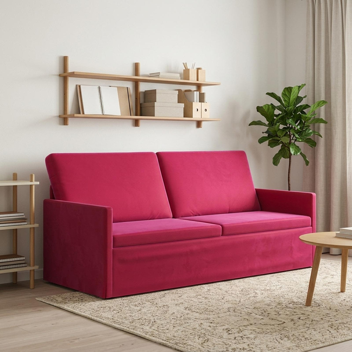 vidaXL 3 Seater Sofa Wine Red 190 x 81 x 82 cm Velvet