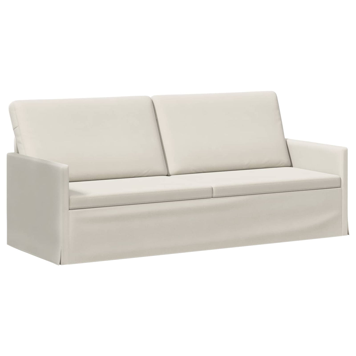 vidaXL 3 Seater Sofa Cream 190 x 81 x 82 cm Velvet