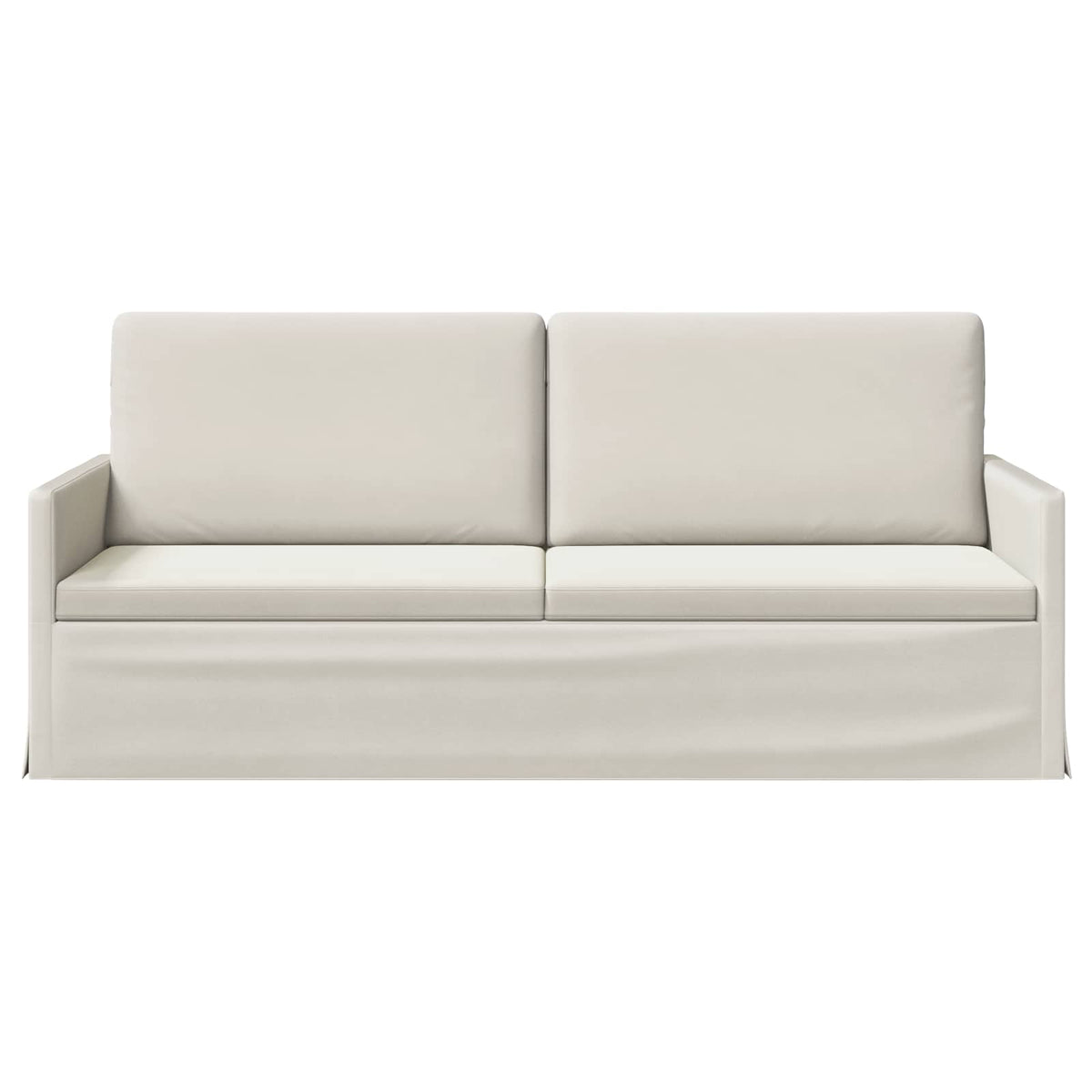 vidaXL 3 Seater Sofa Cream 190 x 81 x 82 cm Velvet