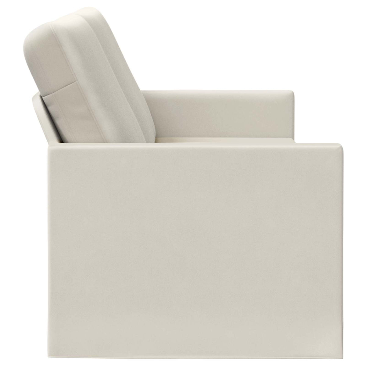 vidaXL 3 Seater Sofa Cream 190 x 81 x 82 cm Velvet