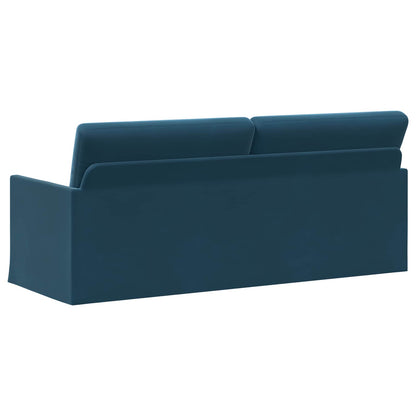 vidaXL 3 Seater Sofa Blue 190 x 81 x 82 cm Velvet