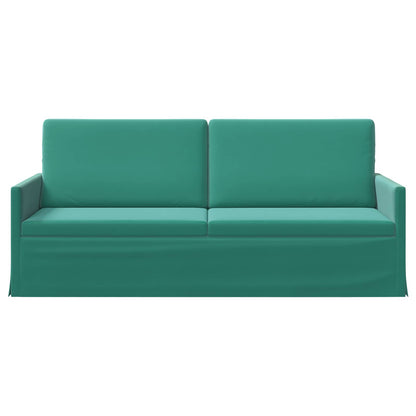 vidaXL 3 Seater Sofa Turquoise 190 x 81 x 82 cm Velvet