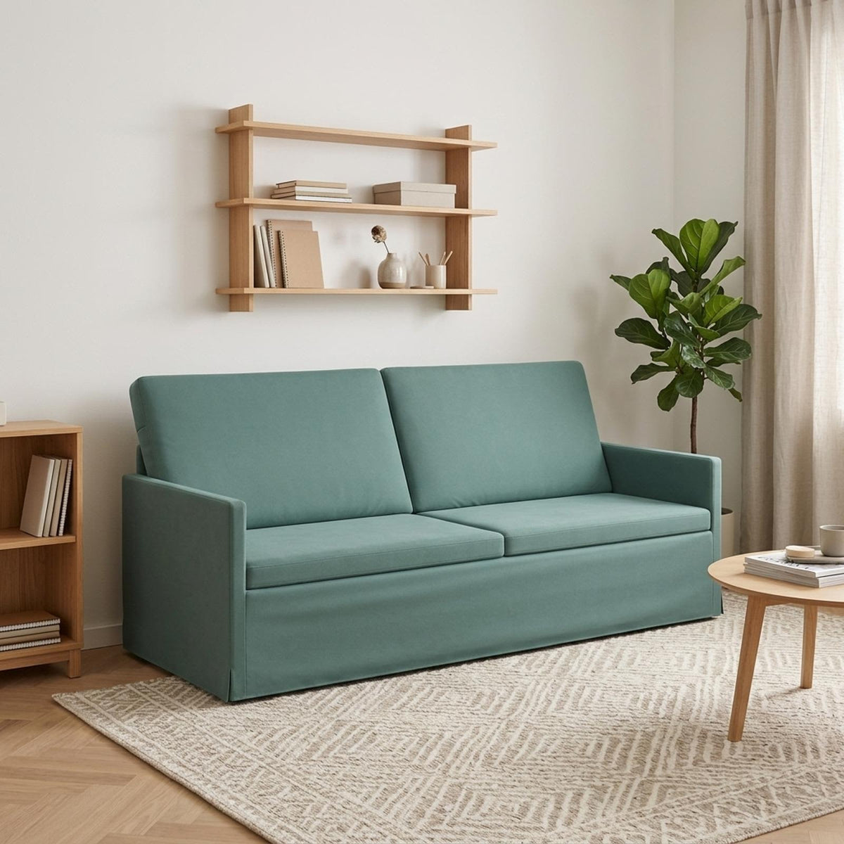vidaXL 3 Seater Sofa Sea Green 190 x 81 x 82 cm Velvet
