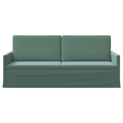 vidaXL 3 Seater Sofa Sea Green 190 x 81 x 82 cm Velvet
