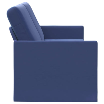 vidaXL 3 Seater Sofa Police Blue 190 x 81 x 82 cm Velvet