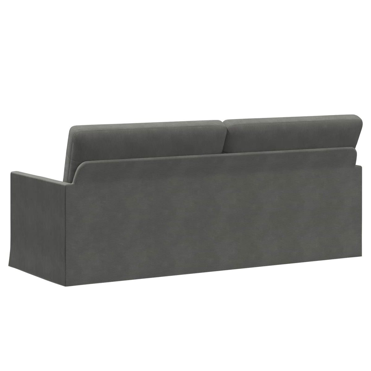 vidaXL 3 Seater Sofa Dark Grey 190 x 81 x 82 cm Corduroy Fabric