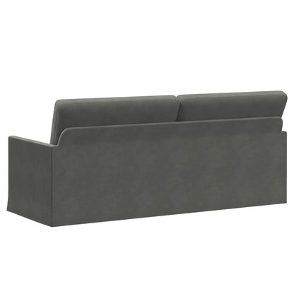 vidaXL 3 Seater Sofa Dark Grey 190 x 81 x 82 cm Corduroy Fabric