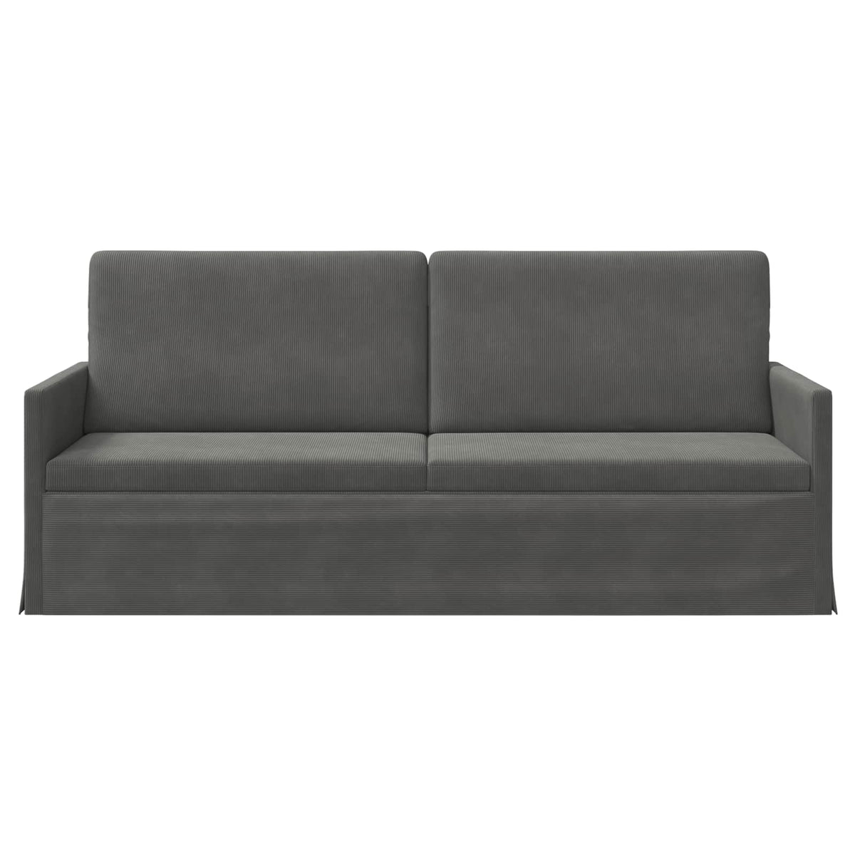 vidaXL 3 Seater Sofa Dark Grey 190 x 81 x 82 cm Corduroy Fabric