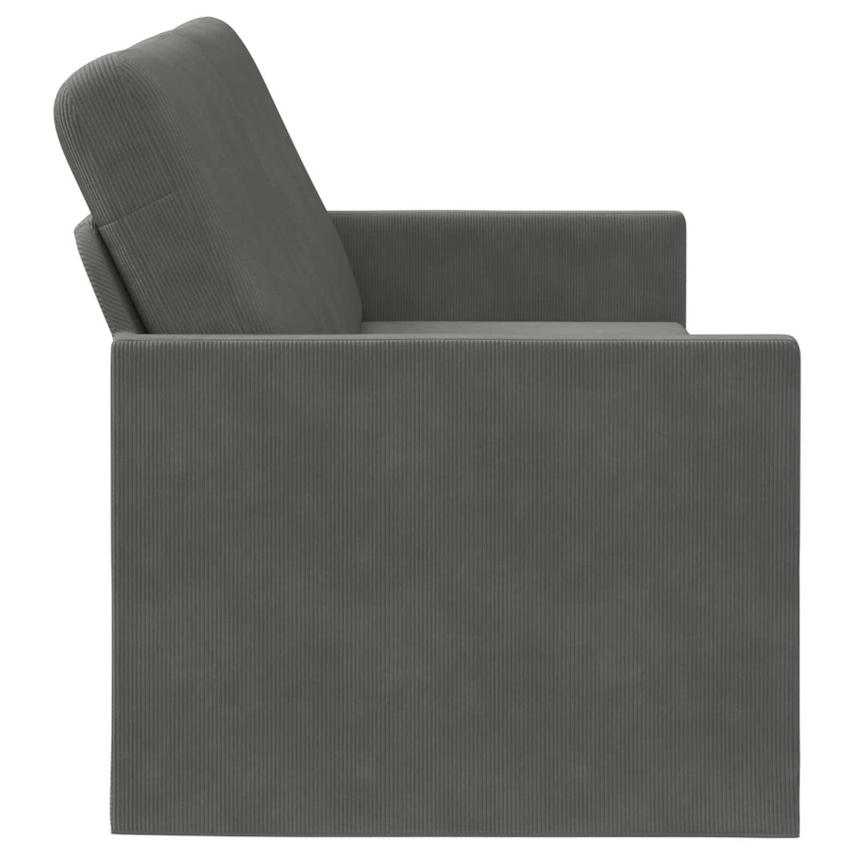 vidaXL 3 Seater Sofa Dark Grey 190 x 81 x 82 cm Corduroy Fabric