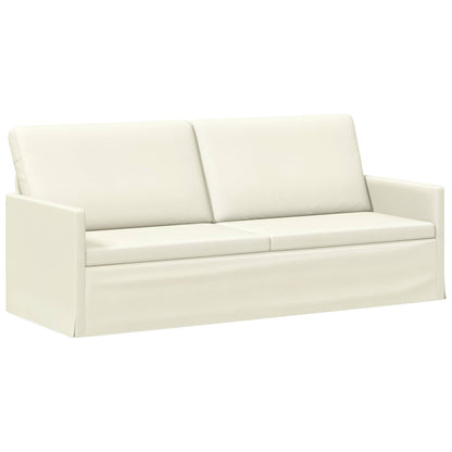 vidaXL 3 Seater Sofa Cream 190 x 81 x 82 cm Corduroy Fabric