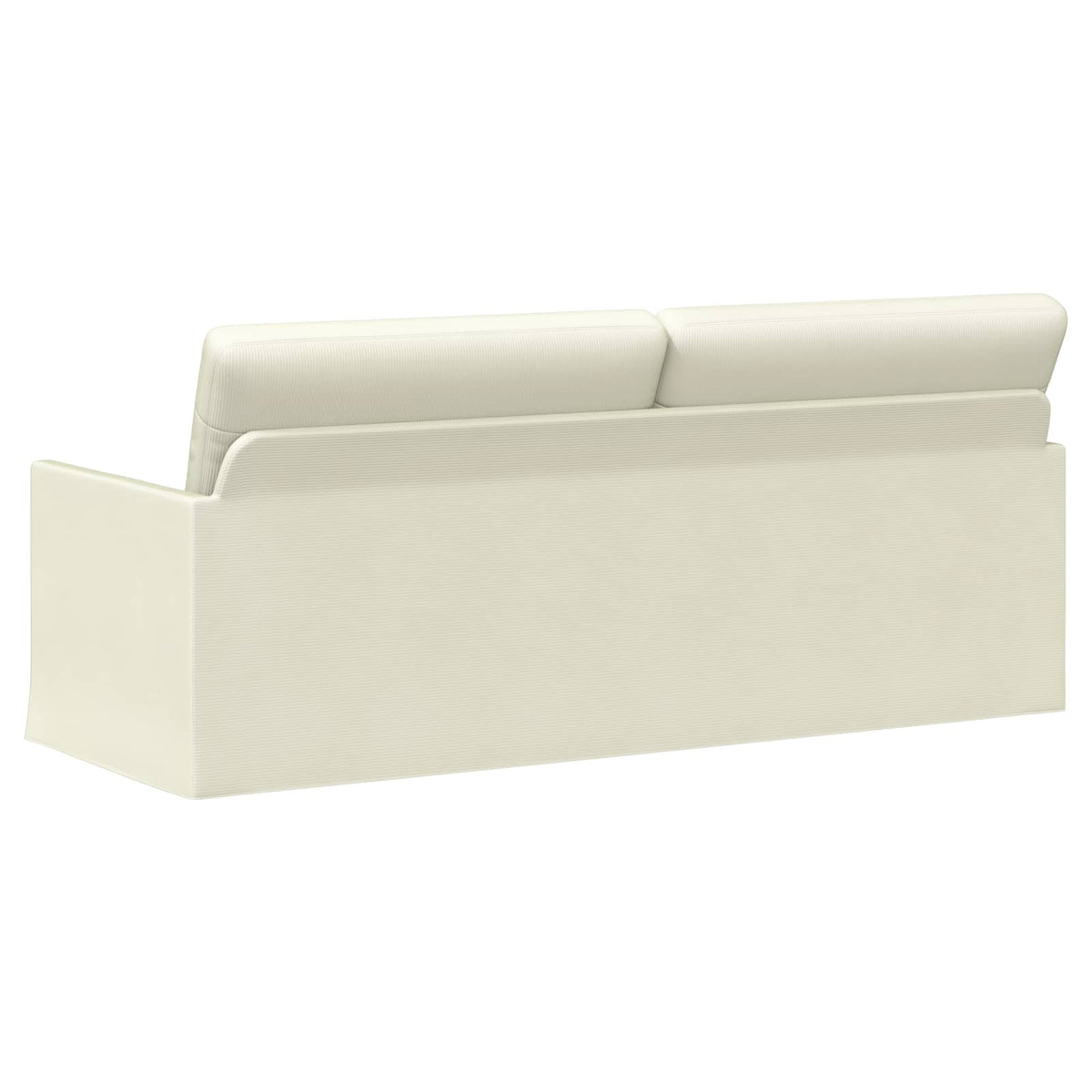 vidaXL 3 Seater Sofa Cream 190 x 81 x 82 cm Corduroy Fabric