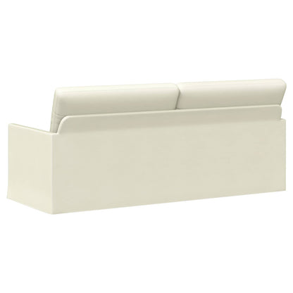 vidaXL 3 Seater Sofa Cream 190 x 81 x 82 cm Corduroy Fabric