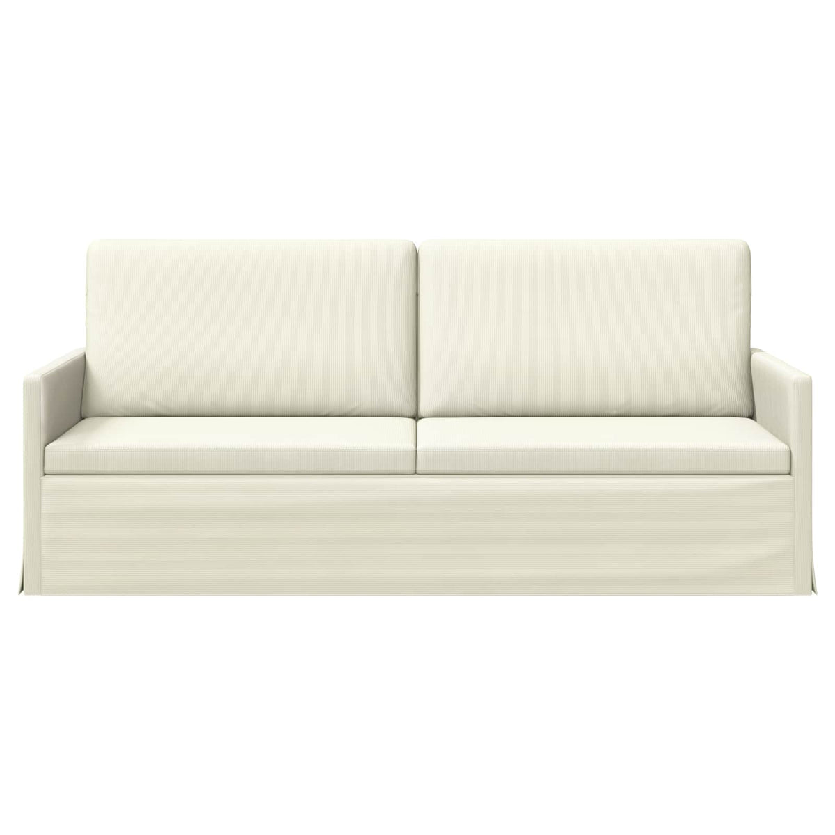 vidaXL 3 Seater Sofa Cream 190 x 81 x 82 cm Corduroy Fabric