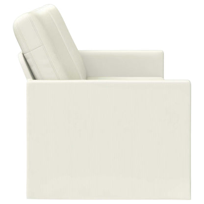 vidaXL 3 Seater Sofa Cream 190 x 81 x 82 cm Corduroy Fabric