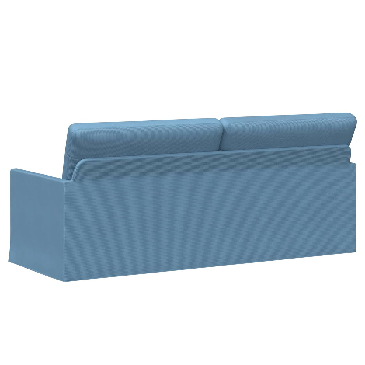 vidaXL 3 Seater Sofa Blue 190 x 81 x 82 cm Corduroy Fabric