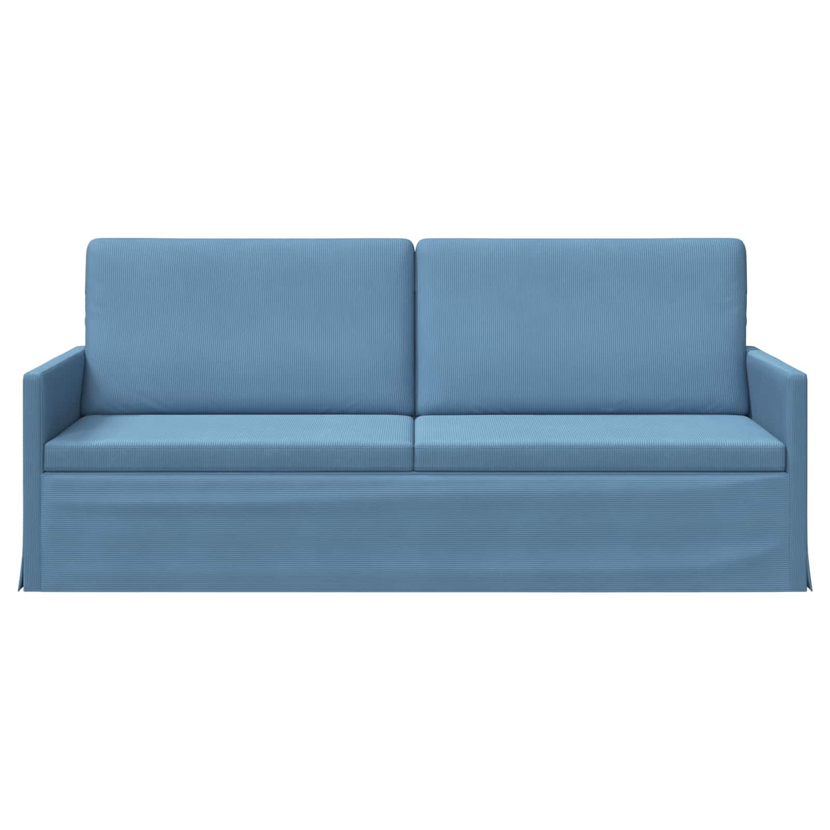 vidaXL 3 Seater Sofa Blue 190 x 81 x 82 cm Corduroy Fabric