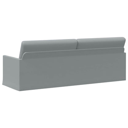 vidaXL 3 Seater Sofa Light Grey 220 x 81 x 82 cm Fabric