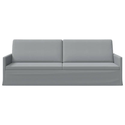 vidaXL 3 Seater Sofa Light Grey 220 x 81 x 82 cm Fabric