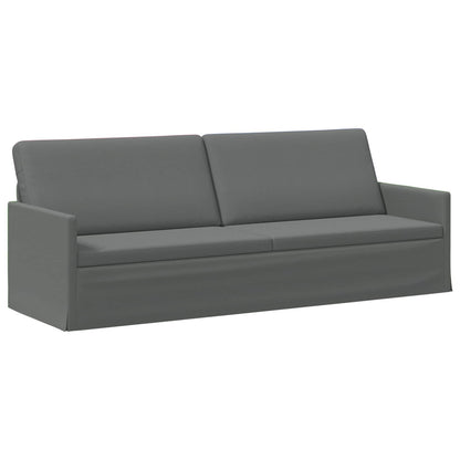 vidaXL 3 Seater Sofa Dark Grey 220 x 81 x 82 cm Fabric
