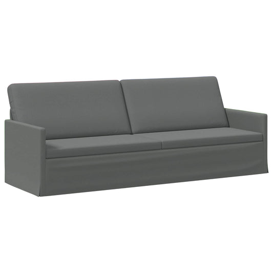 vidaXL 3 Seater Sofa Dark Grey 220 x 81 x 82 cm Fabric