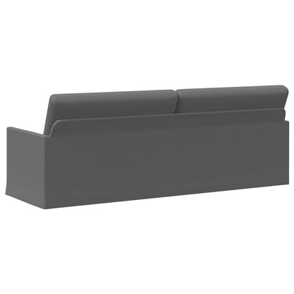 vidaXL 3 Seater Sofa Dark Grey 220 x 81 x 82 cm Fabric