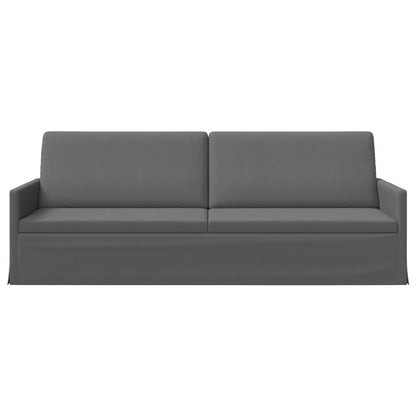 vidaXL 3 Seater Sofa Dark Grey 220 x 81 x 82 cm Fabric