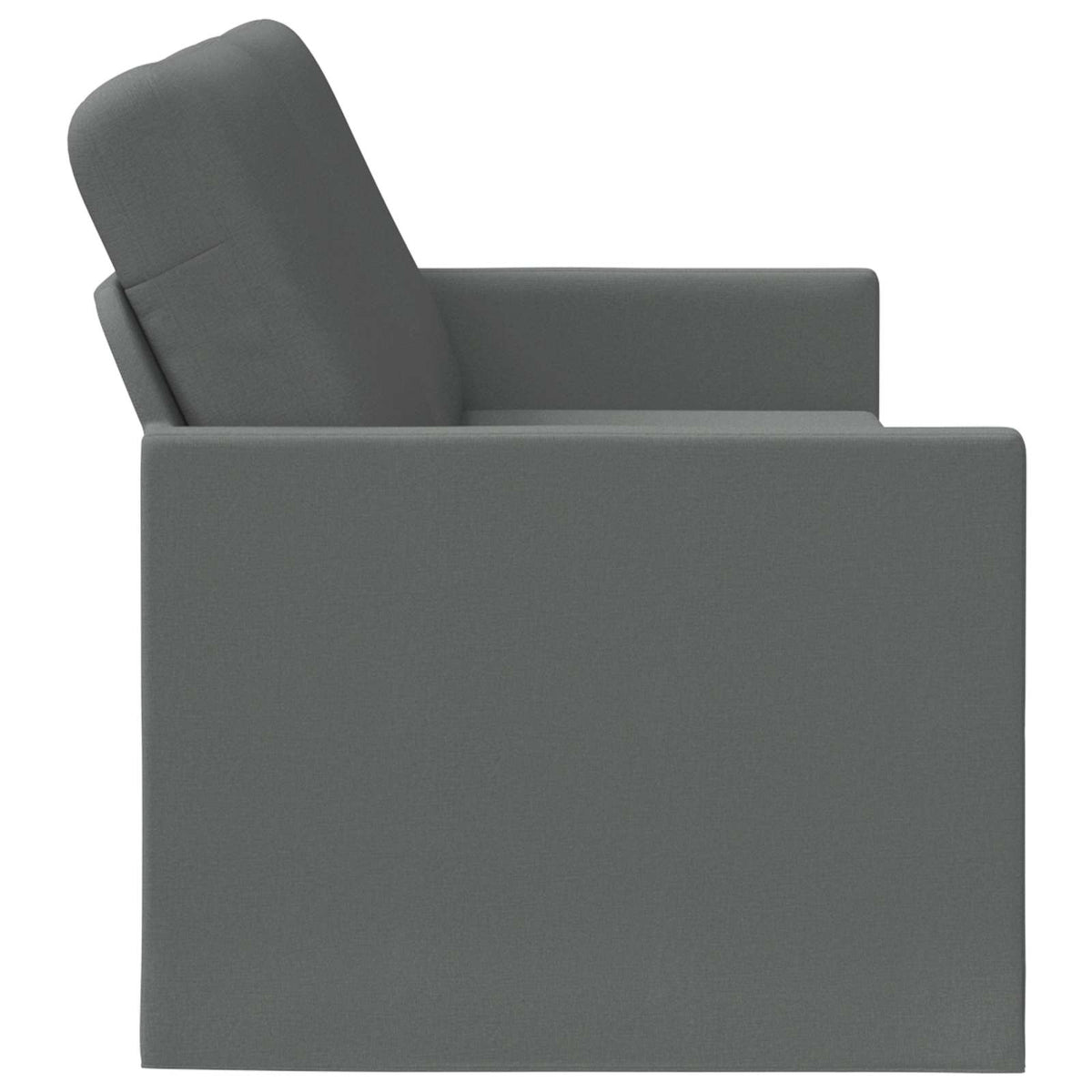 vidaXL 3 Seater Sofa Dark Grey 220 x 81 x 82 cm Fabric