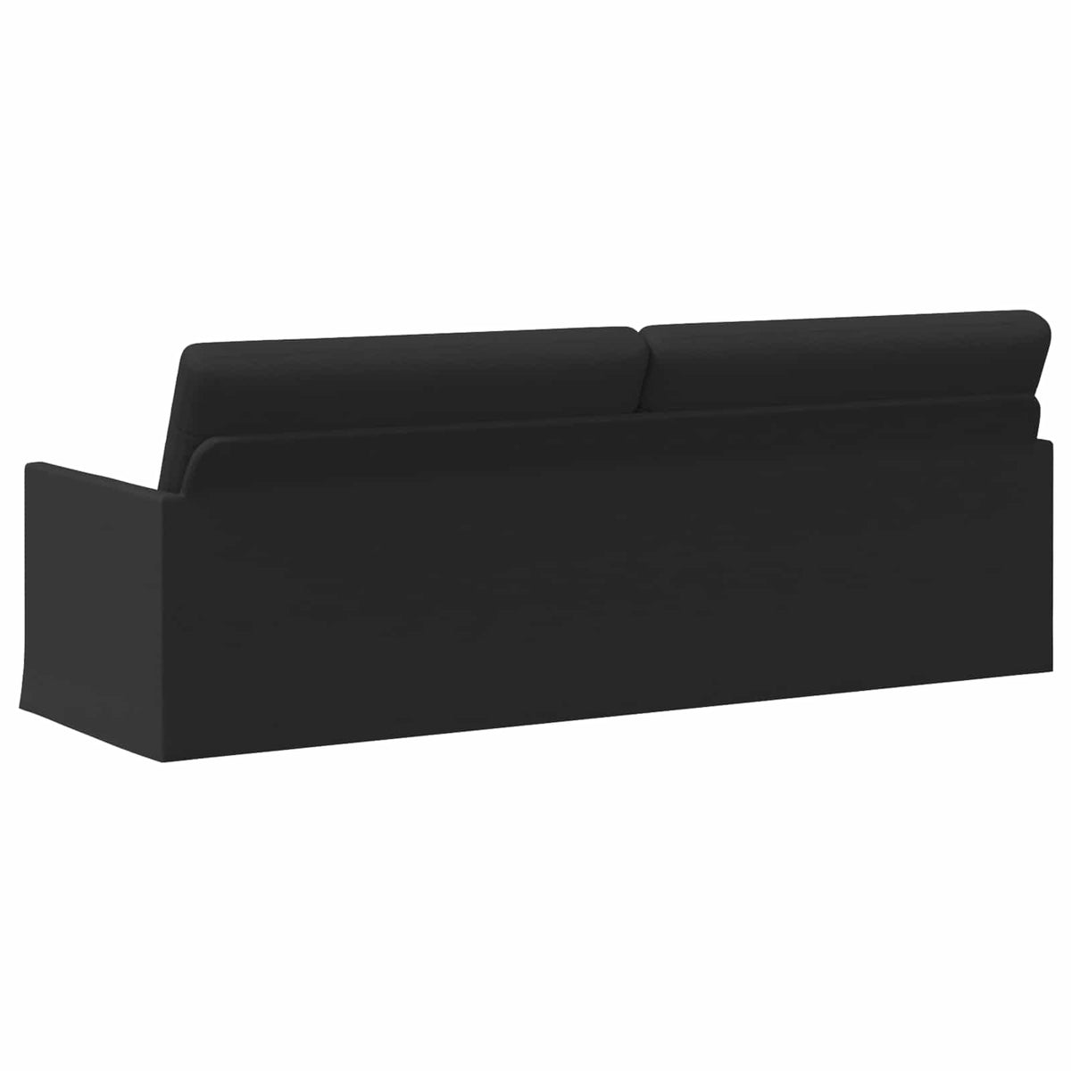 vidaXL 3 Seater Sofa Black 220 x 81 x 82 cm Fabric