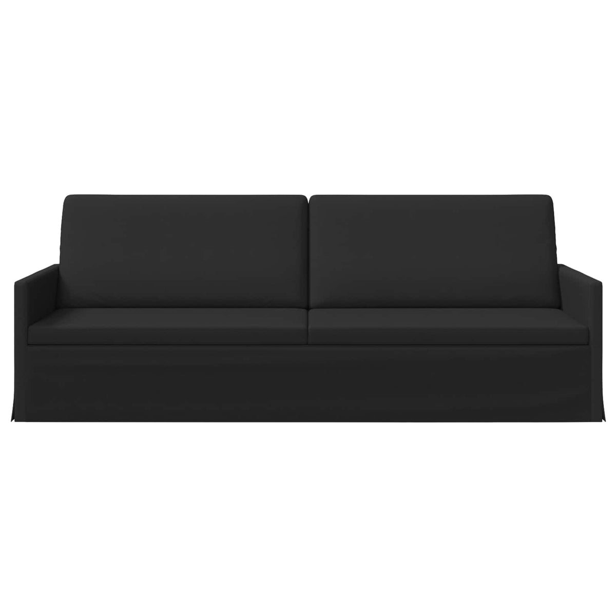 vidaXL 3 Seater Sofa Black 220 x 81 x 82 cm Fabric