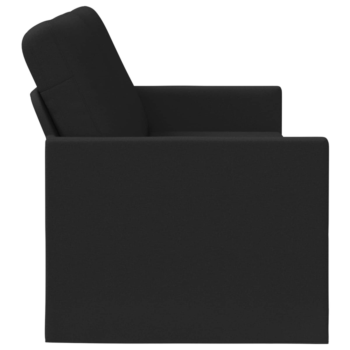 vidaXL 3 Seater Sofa Black 220 x 81 x 82 cm Fabric