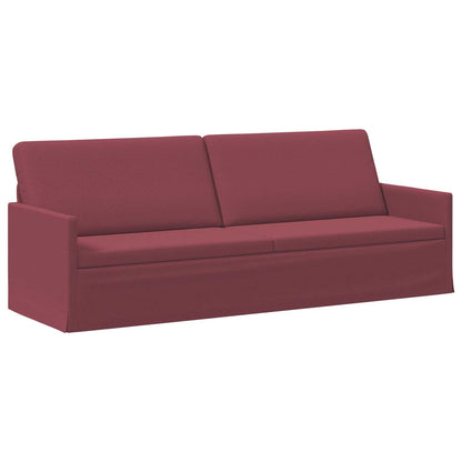 vidaXL 3 Seater Sofa Wine Red 220 x 81 x 82 cm Fabric