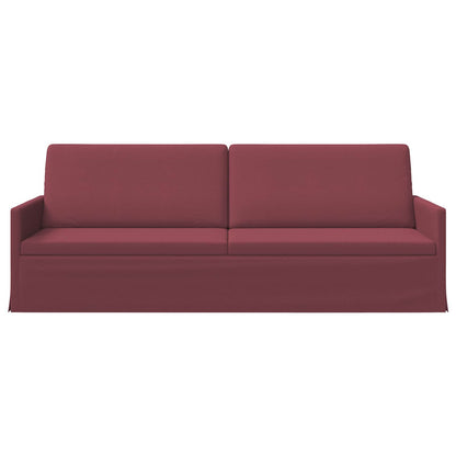 vidaXL 3 Seater Sofa Wine Red 220 x 81 x 82 cm Fabric