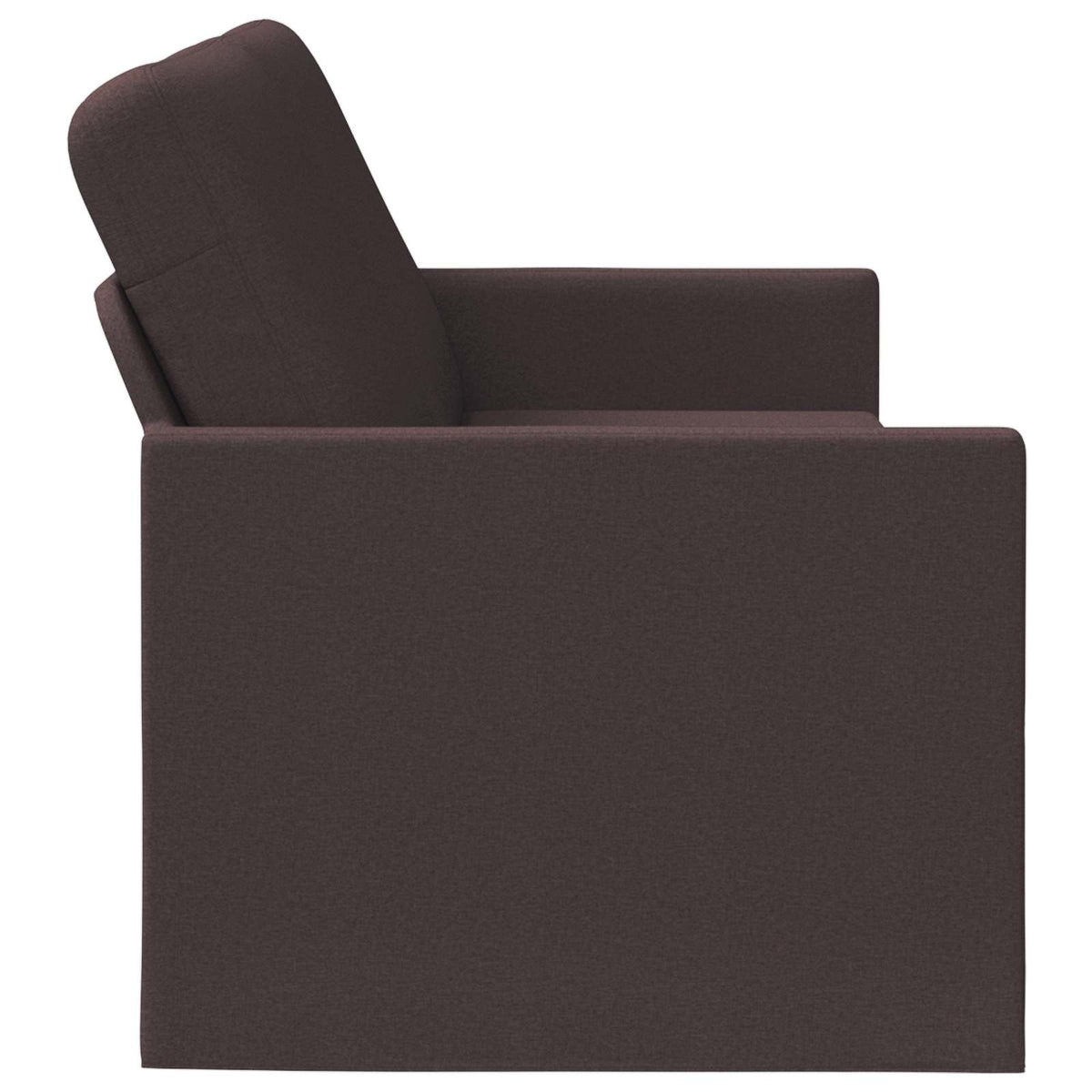 vidaXL 3 Seater Sofa Dark Brown 220 x 81 x 82 cm Fabric