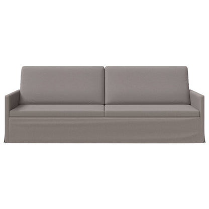 vidaXL 3 Seater Sofa Taupe 220 x 81 x 82 cm Fabric
