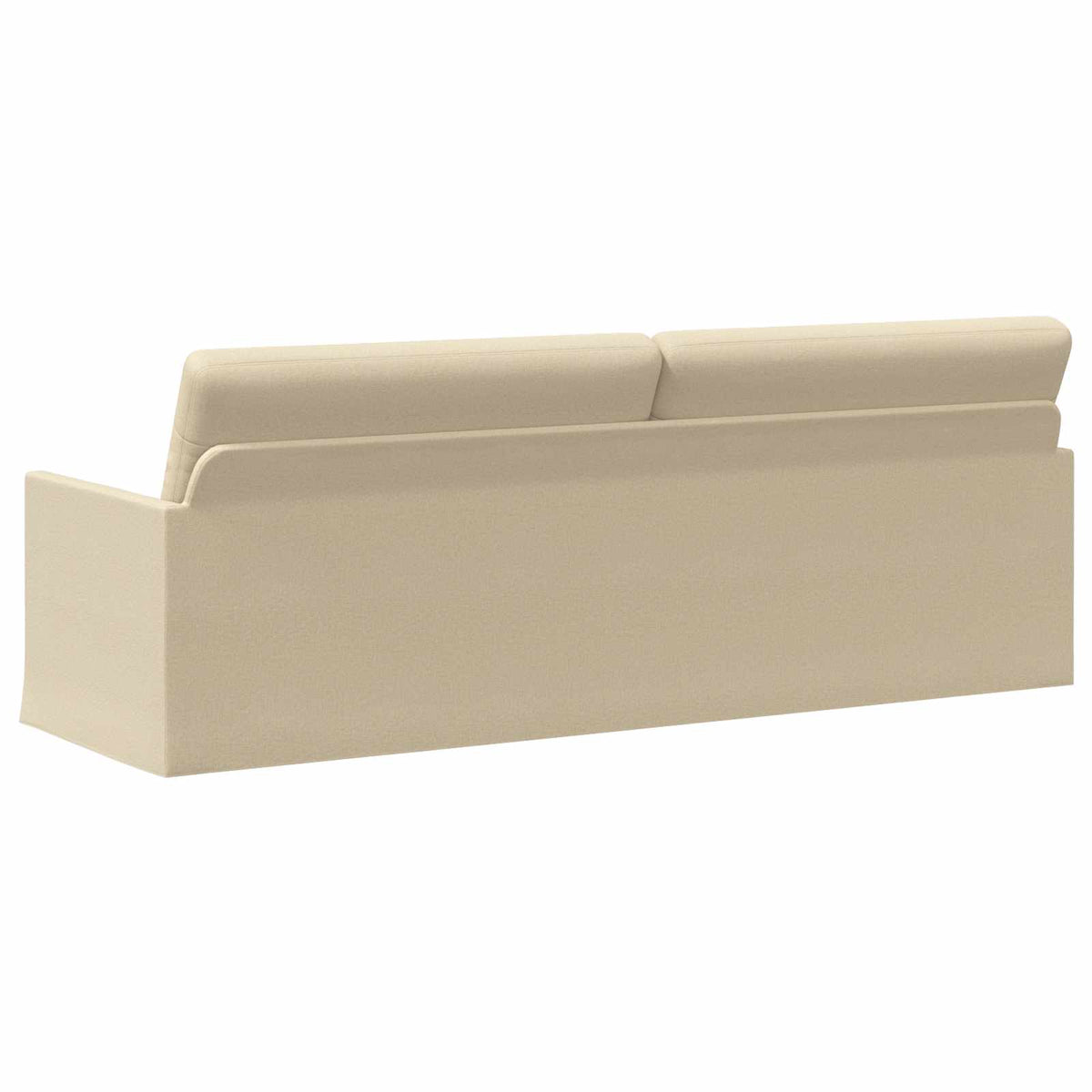 vidaXL 3 Seater Sofa Cream 220 x 81 x 82 cm Fabric