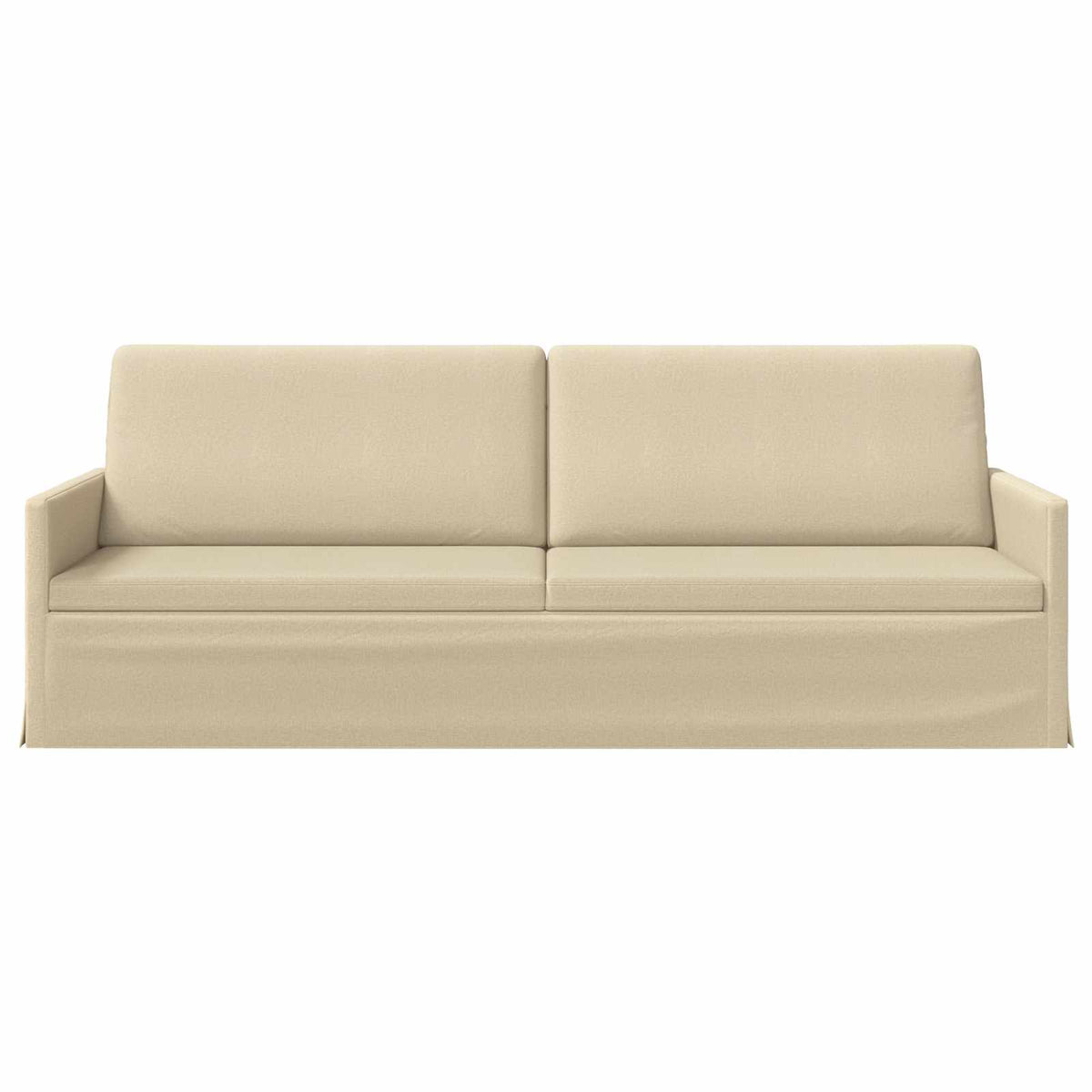 vidaXL 3 Seater Sofa Cream 220 x 81 x 82 cm Fabric