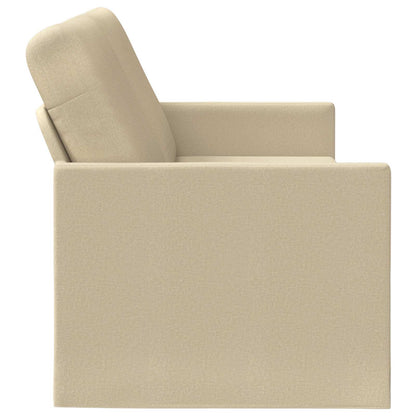 vidaXL 3 Seater Sofa Cream 220 x 81 x 82 cm Fabric