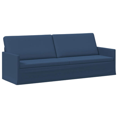 vidaXL 3 Seater Sofa Blue 220 x 81 x 82 cm Fabric