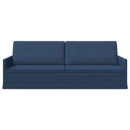 vidaXL 3 Seater Sofa Blue 220 x 81 x 82 cm Fabric
