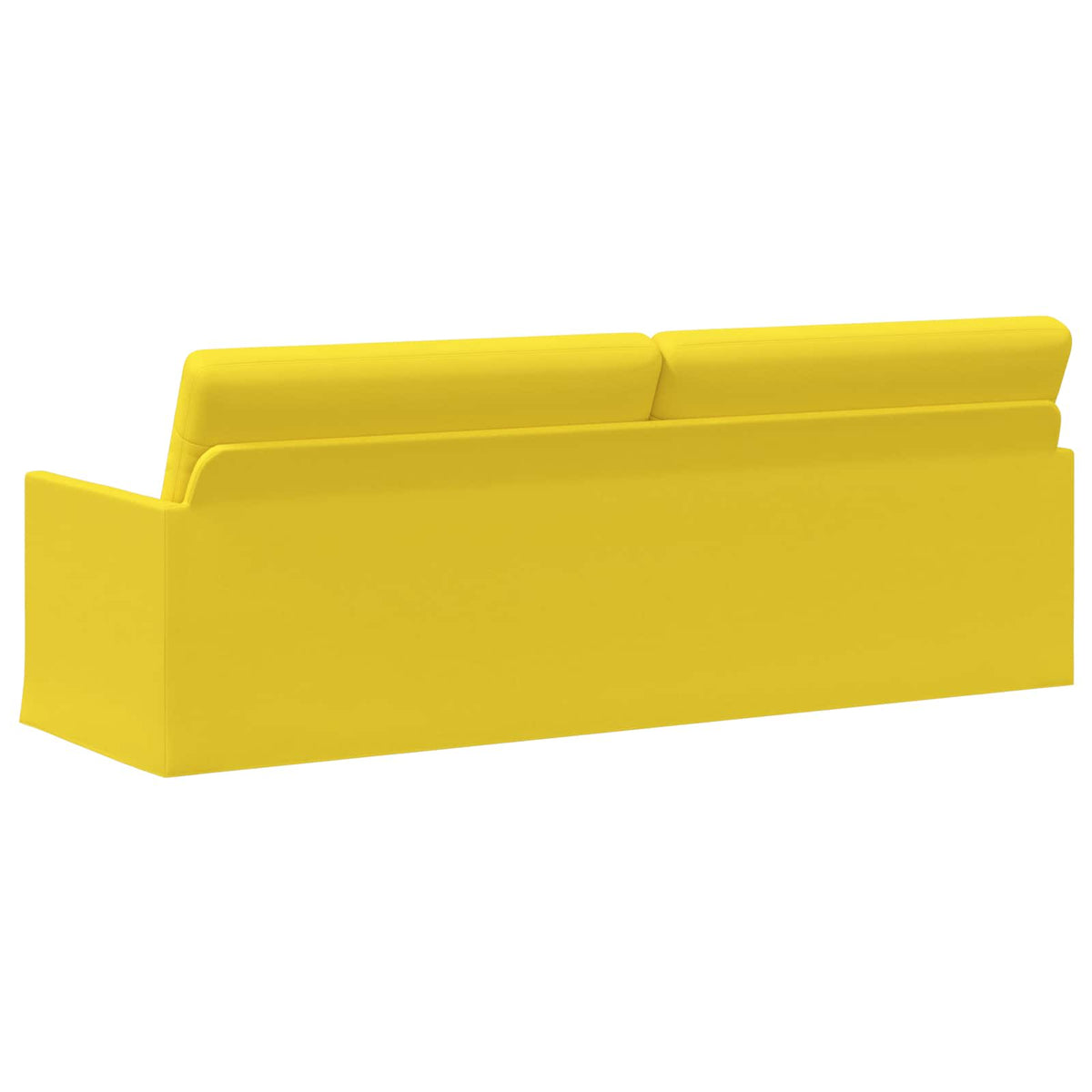 vidaXL 3 Seater Sofa Light Yellow 220 x 81 x 82 cm Fabric
